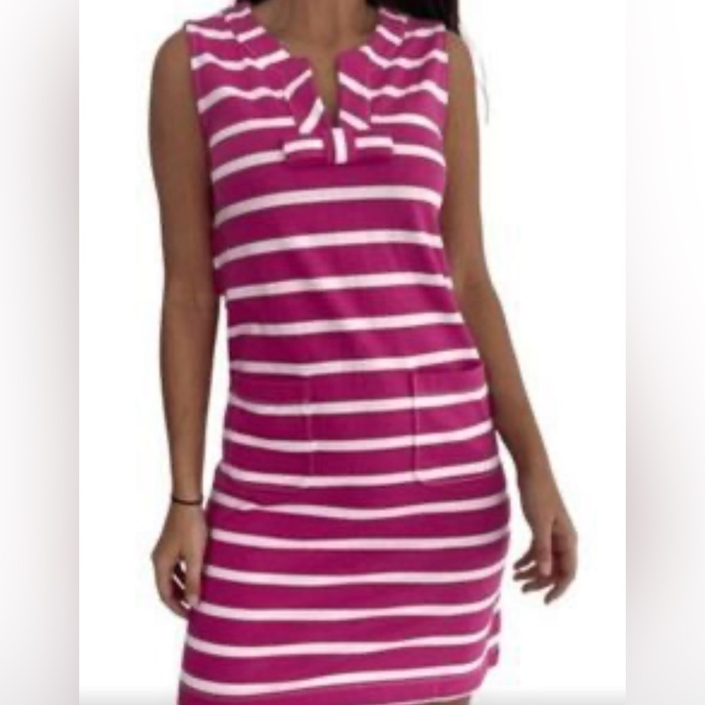 Kate Spade Fuchsia and White Striped Dress